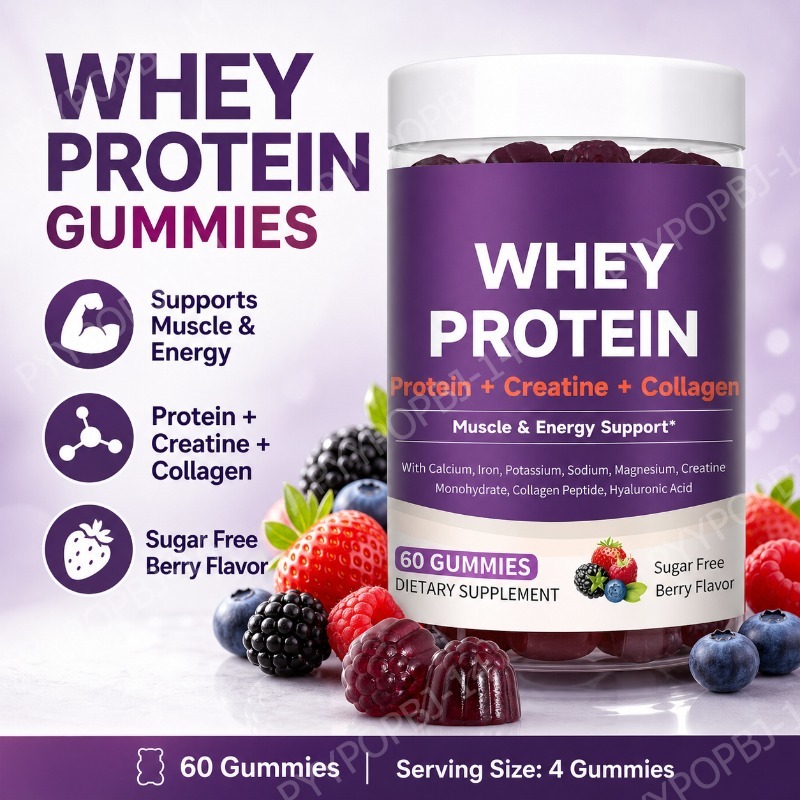 Fitness Nutrition Energy - โปรตีนกัมมี่ผสมเวย์ ครีเอทีน คอลลาเจน โปรตีน 12 กรัม